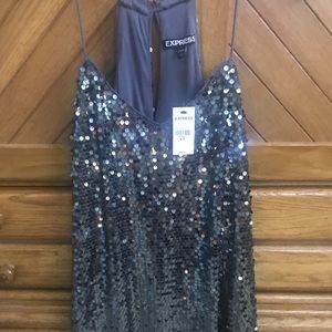 Express Sequined Evening Dress